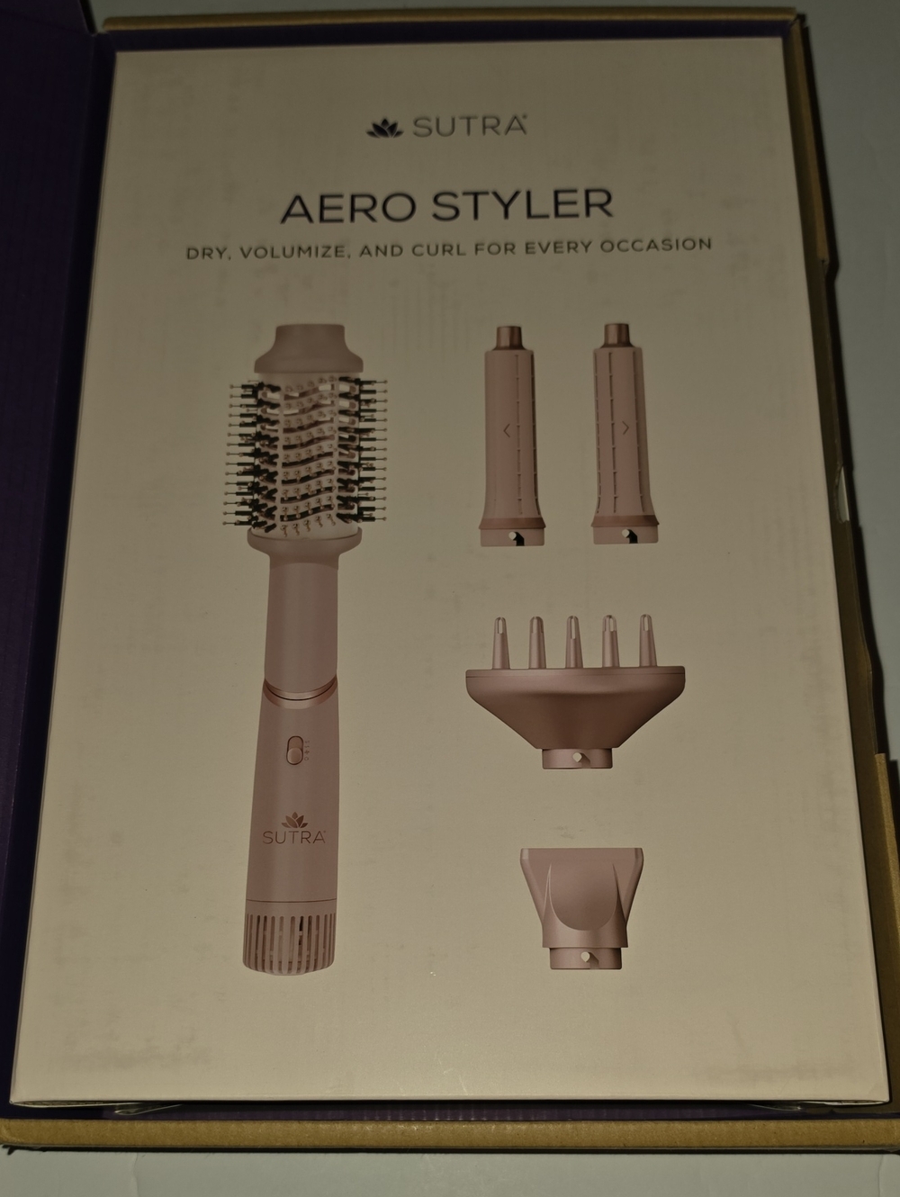 SUTRA Aero Styler 5-in-1 Hot Air Brush - Pink